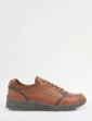 Truflex Wide Fit Lace Trainer - Brown
