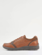 Truflex Wide Fit Lace Trainer - Brown