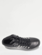 Leather Waterproof Extra Wide Fit Lace Hiker Boot - Black