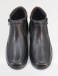 Pegasus Leather Wide Fit Waterproof Twin Zip Boot - Black