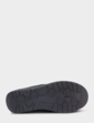 Faux Suede Fleece Lined Slipper - Black