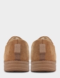 Faux Suede Fleece Lined Slipper - Tan