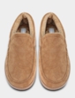 Faux Suede Fleece Lined Slipper - Tan