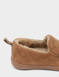 Faux Suede Fleece Lined Slipper - Tan