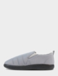 Dr Keller Fleece Lined Wide Fit Slipper - Grey