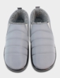 Dr Keller Fleece Lined Wide Fit Slipper - Grey