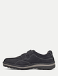 Pegasus Touch Fasten Wide Fit Shoe - Black