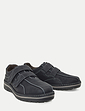 Pegasus Touch Fasten Wide Fit Shoe - Black