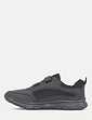 Pegasus Touch Fasten Wide Fit Trainer - Black