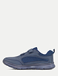 Pegasus Touch Fasten Wide Fit Trainer - Navy