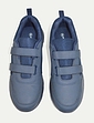 Pegasus Touch Fasten Wide Fit Trainer - Navy