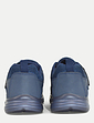 Pegasus Touch Fasten Wide Fit Trainer - Navy