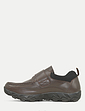 Pegasus Leather Wide Fit Touch Fasten Walking Shoe - Brown