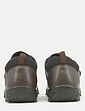 Pegasus Leather Wide Fit Touch Fasten Walking Shoe - Brown