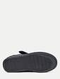 Sherpa Lined Wide Fit Bootie Slipper - Navy