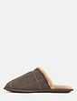 Dr Keller Wide Fit Mule Slipper - Brown