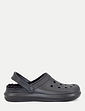 Fleece Lined Wide Fit Clog - Black