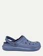 Fleece Lined Wide Fit Clog - Navy