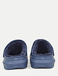 Fleece Lined Wide Fit Clog - Navy