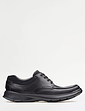 Clarks Cotrell Edge Wide H Fit Leather Shoes - Black