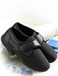 DB Shoes Extra Wide Touch Fasten Stretch House Shoes - Black