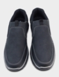 Dr Keller Wide Fit Slip On Trainer Shoe - Black