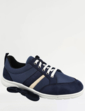 DB Shoes Mens Lace Trainer Tim Extra Wide EE to 4E - Navy