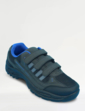 Pegasus Touch Fasten Wide Fit Walking Shoe - Black