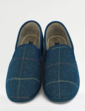 Dr Keller Wide Fit Slipper With Memory Foam - Navy