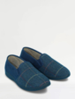 Dr Keller Wide Fit Slipper With Memory Foam - Navy