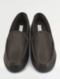 Dr Keller Extra Wide H Fit Faux Leather Slipper - Brown