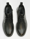 Pegasus Leather Wide Fit Derby Boot with Side Zip - Black