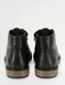 Pegasus Leather Wide Fit Derby Boot with Side Zip - Black