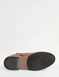 Pegasus Leather Wide Fit Derby Boot with Side Zip - Tan