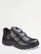 Pegasus Leather Waterproof Extra Wide Touch Fasten Boot - Black