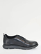 Pegasus Ortholite Premium Lace Fasten Wide Fit Leather Shoes - Black