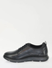 Pegasus Ortholite Premium Lace Fasten Wide Fit Leather Shoes - Black