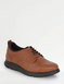 Pegasus Ortholite Premium Lace Fasten Wide Fit Leather Shoes - Brown
