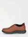 Pegasus Ortholite Premium Lace Fasten Wide Fit Leather Shoes - Brown
