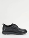 Pegasus Ortholite Premium Touch Fasten Wide Fit Leather Shoes - Black