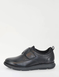 Pegasus Ortholite Premium Touch Fasten Wide Fit Leather Shoes - Black