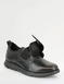 Pegasus Ortholite Premium Touch Fasten Wide Fit Leather Shoes - Black
