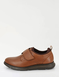 Pegasus Ortholite Premium Touch Fasten Wide Fit Leather Shoes - Brown