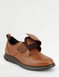 Pegasus Ortholite Premium Touch Fasten Wide Fit Leather Shoes - Brown