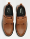 Pegasus Ortholite Premium Touch Fasten Wide Fit Leather Shoes - Brown