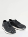Pegasus Leather Wide Fit Trainer - Black