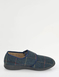 Dr Keller Wide G Fit Touch Fasten Slipper with Memory Foam - Navy