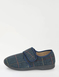 Dr Keller Wide G Fit Touch Fasten Slipper with Memory Foam - Navy
