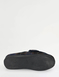 Extra Wide Fit Touch Fasten Outdoor Sole Slipper - Navy
