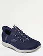Skechers Summits Slip In Wide Fit Trainers - Navy